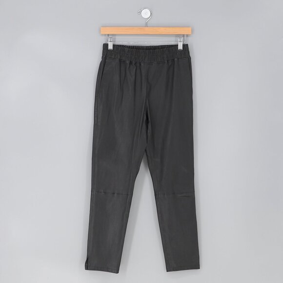 INÈS & MARÉCHAL Jardin Leather Stretch Trousers in Black Size FR 38 (US 6) - Picture 4 of 13